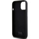  Чехол Karl Lagerfeld Silicone Choupette Metal Pin для iPhone 15|14|13 Black (KLHCP15SSMHCNPK)